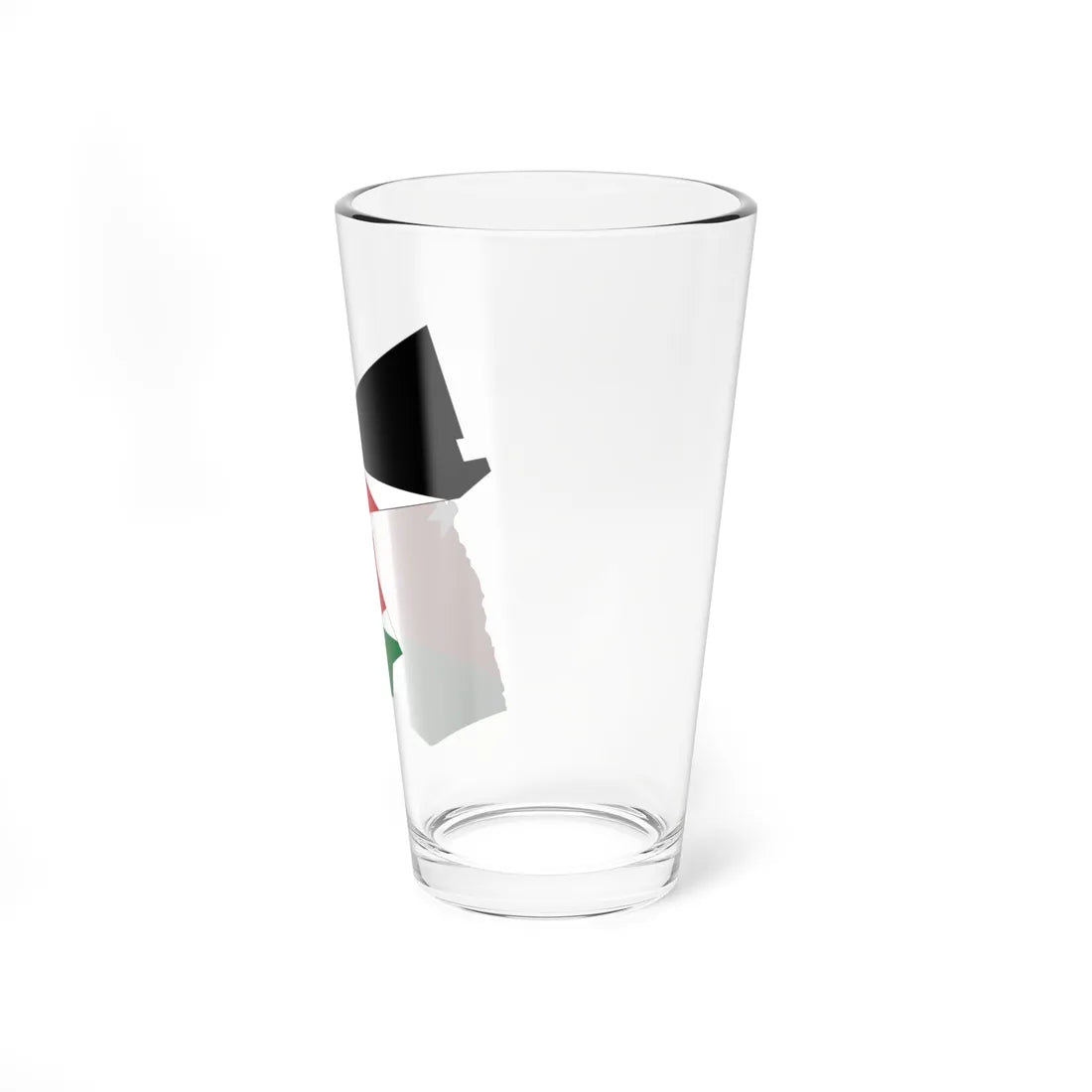 Flag and map of Jordan (Jordan) Pint Glass 16oz - Go Mug Yourself