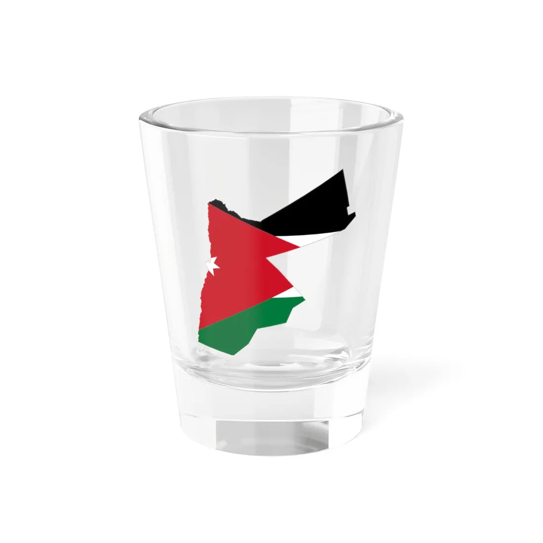 Flag and map of Jordan (Jordan) Shot Glass 1.5oz 1.5oz - Go Mug Yourself