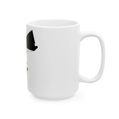 Flag and map of Jordan (Jordan) White Coffee Mug - Go Mug Yourself