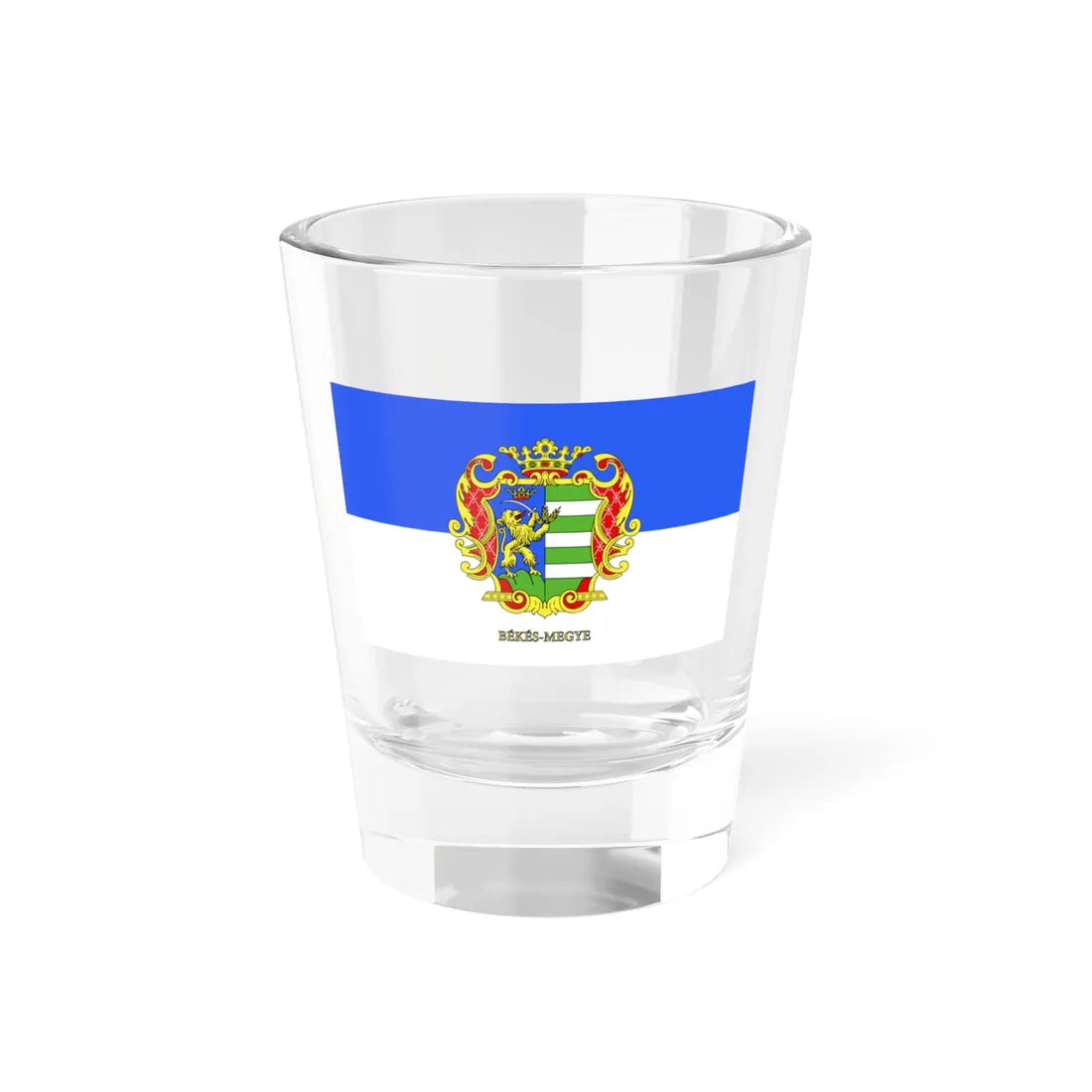 FLAG-Bekes-megye (Hungary) Shot Glass 1.5oz 1.5oz - Go Mug Yourself