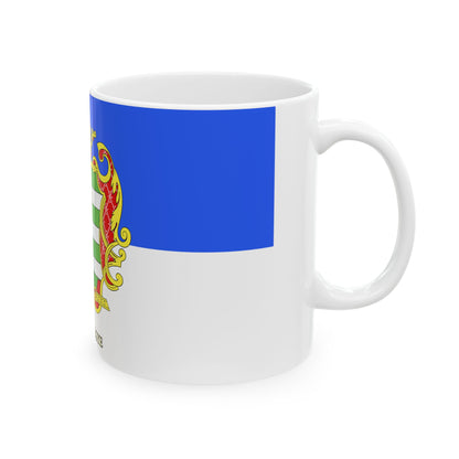 FLAG-Bekes-megye (Hungary) White Coffee Mug-Go Mug Yourself