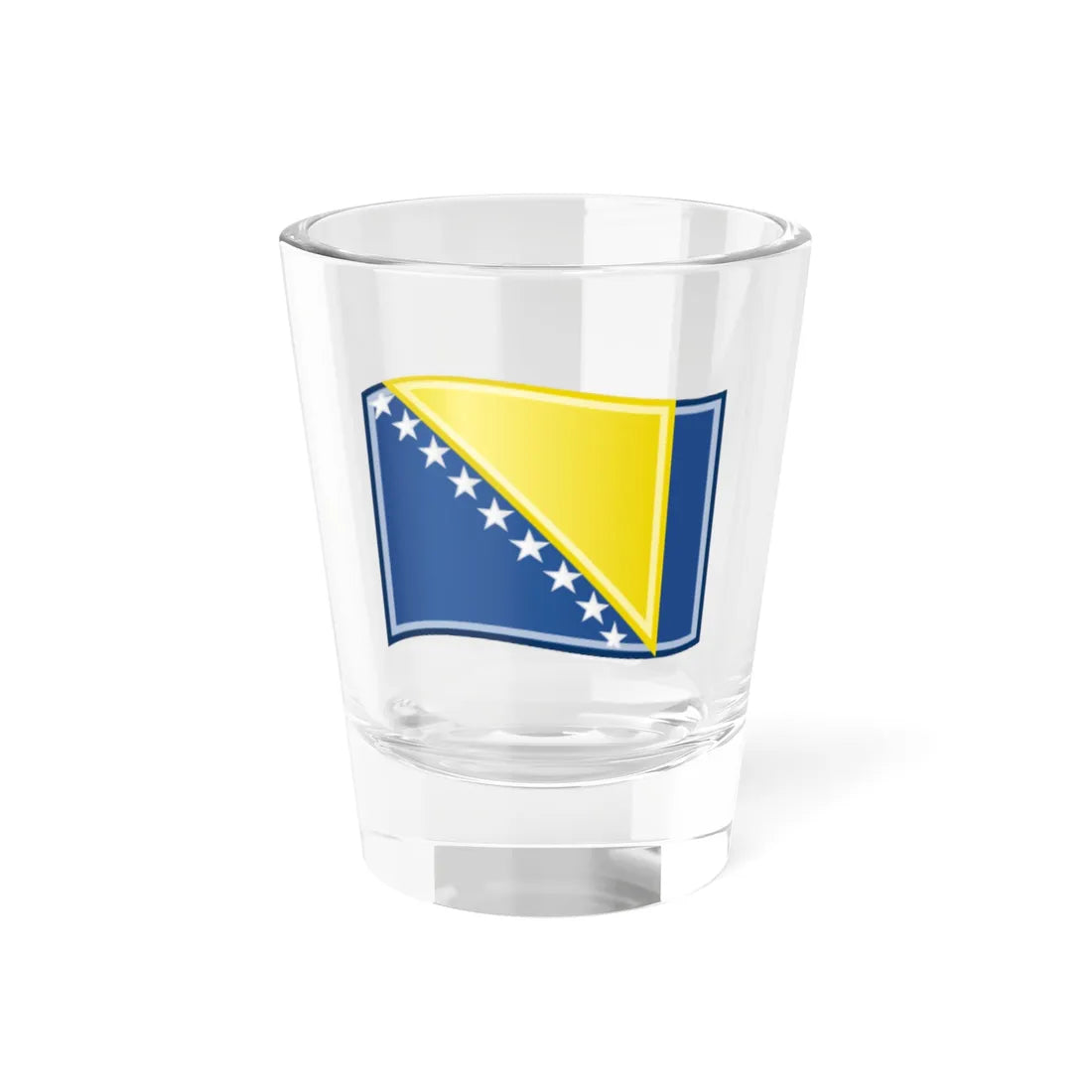 Flag-bih (Bosnia and Herzegovina) Shot Glass 1.5oz 1.5oz - Go Mug Yourself