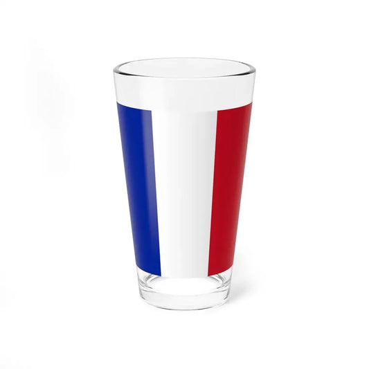 Flag colors of France -Template (France) Pint Glass 16oz 16oz - Go Mug Yourself