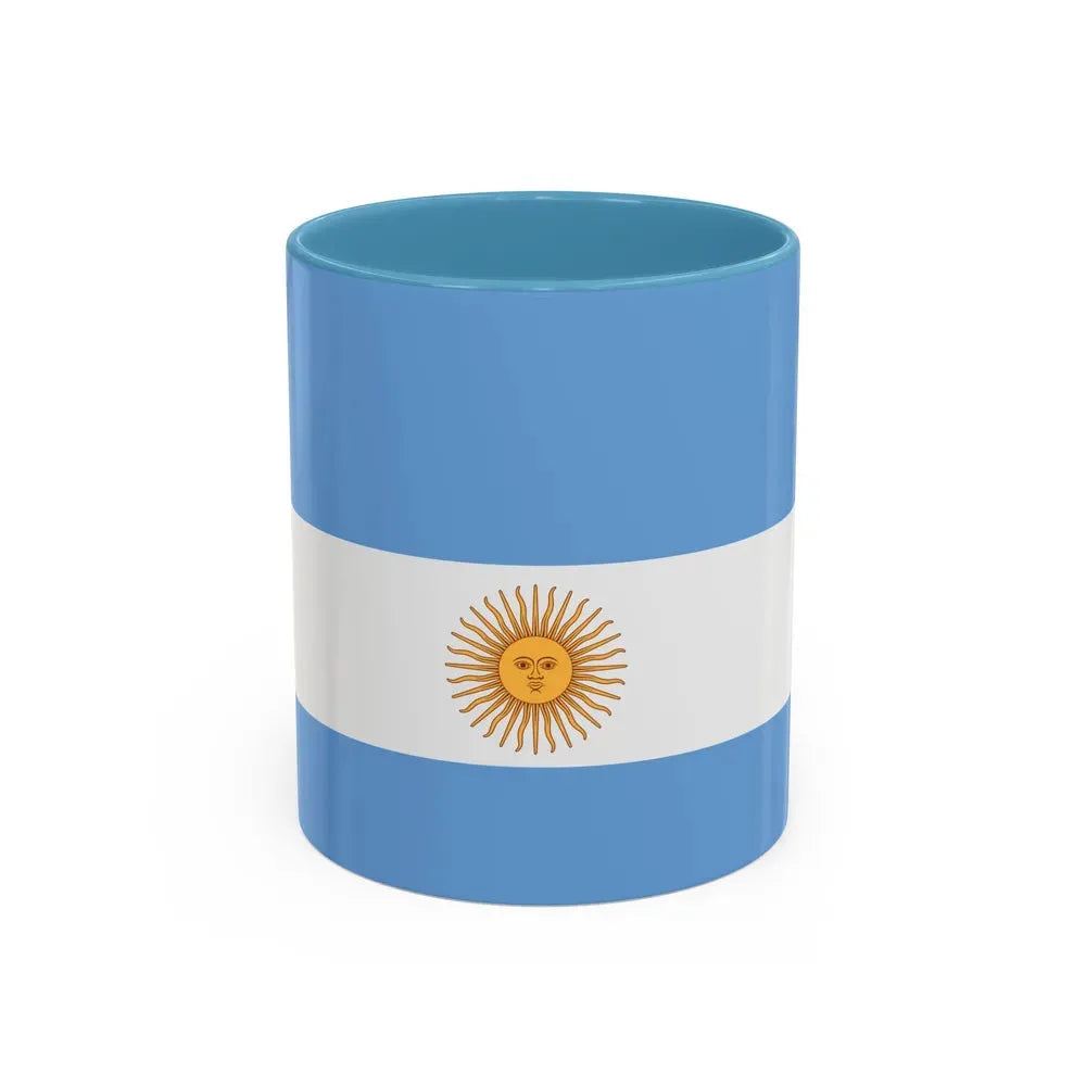 Flag de Marina Argentina 1818 - Accent Coffee Mug 11oz Light Blue - Go Mug Yourself