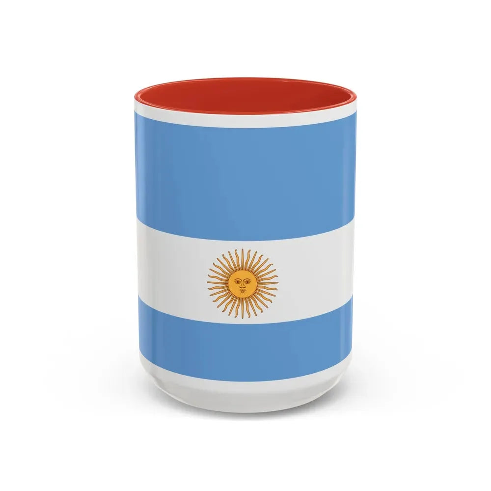 Flag de Marina Argentina 1818 - Accent Coffee Mug 15oz Red - Go Mug Yourself