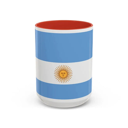 Flag de Marina Argentina 1818 - Accent Coffee Mug 15oz Red - Go Mug Yourself