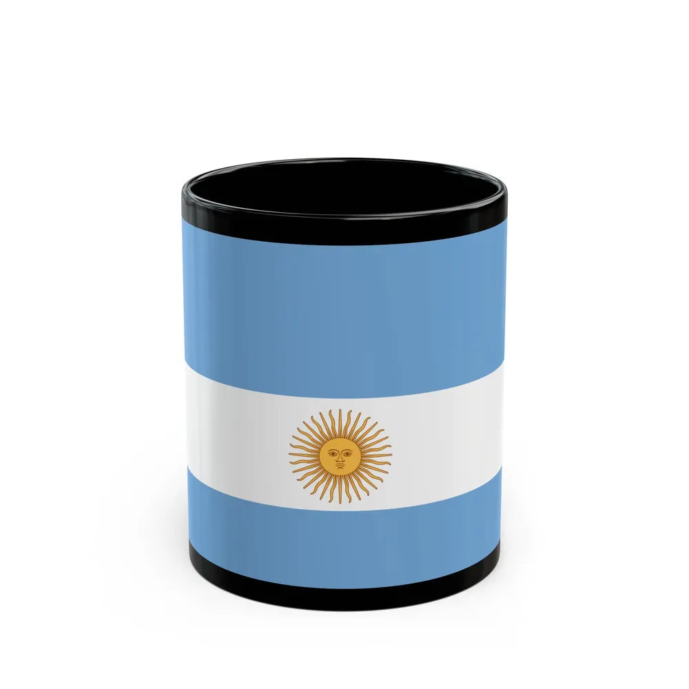 Flag de Marina Argentina 1818 - Black Coffee Mug-11oz-Go Mug Yourself