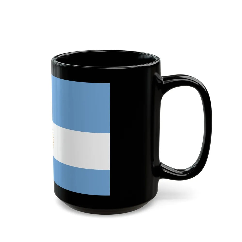 Flag de Marina Argentina 1818 - Black Coffee Mug-Go Mug Yourself