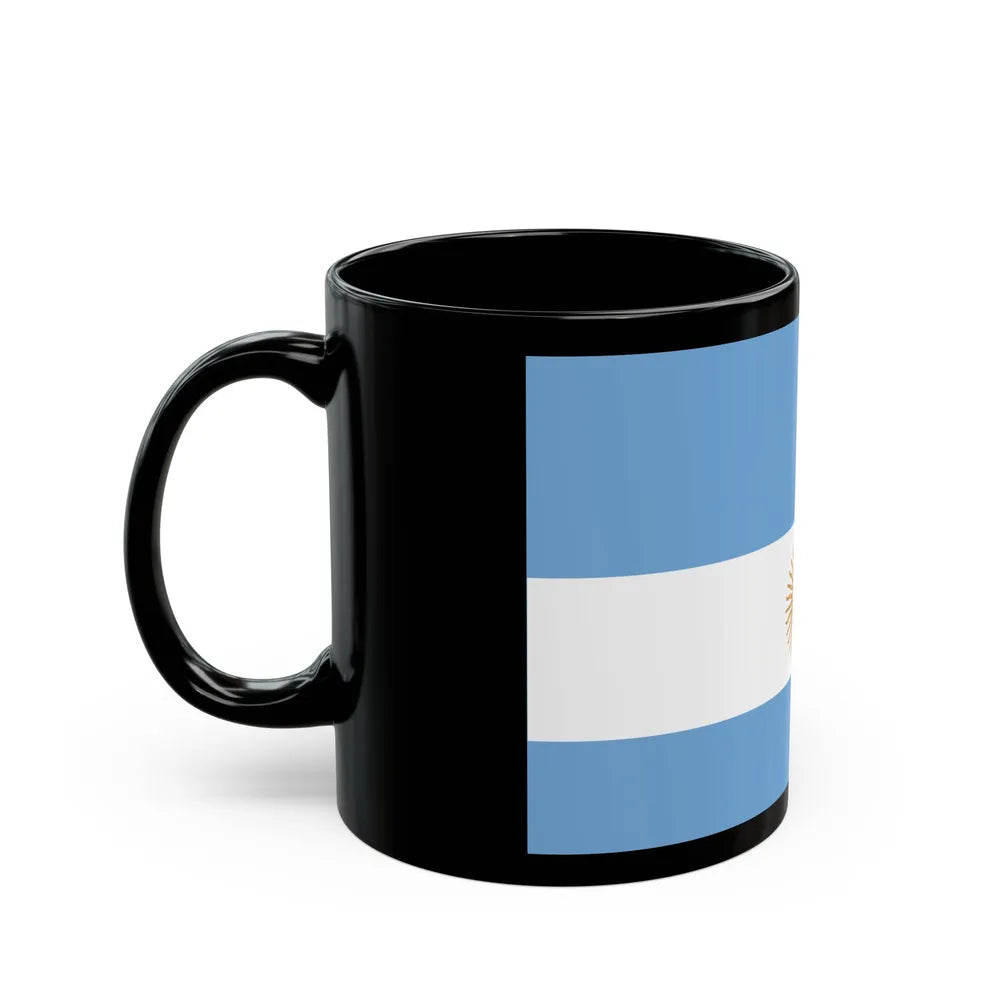 Flag de Marina Argentina 1818 - Black Coffee Mug-Go Mug Yourself