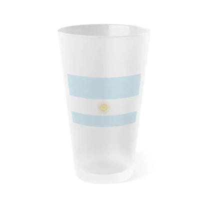 Flag de Marina Argentina 1818 - Frosted Pint Glass 16oz 16oz Frosted - Go Mug Yourself