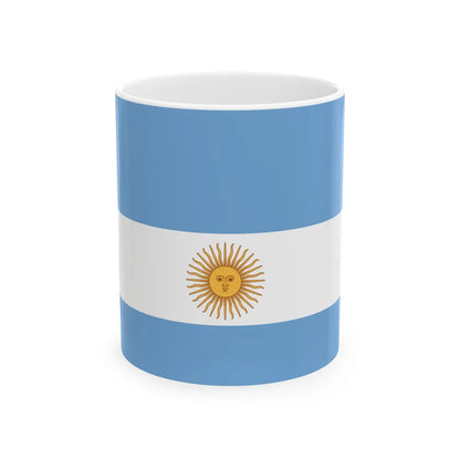 Flag de Marina Argentina 1818 - White Coffee Mug-11oz-Go Mug Yourself