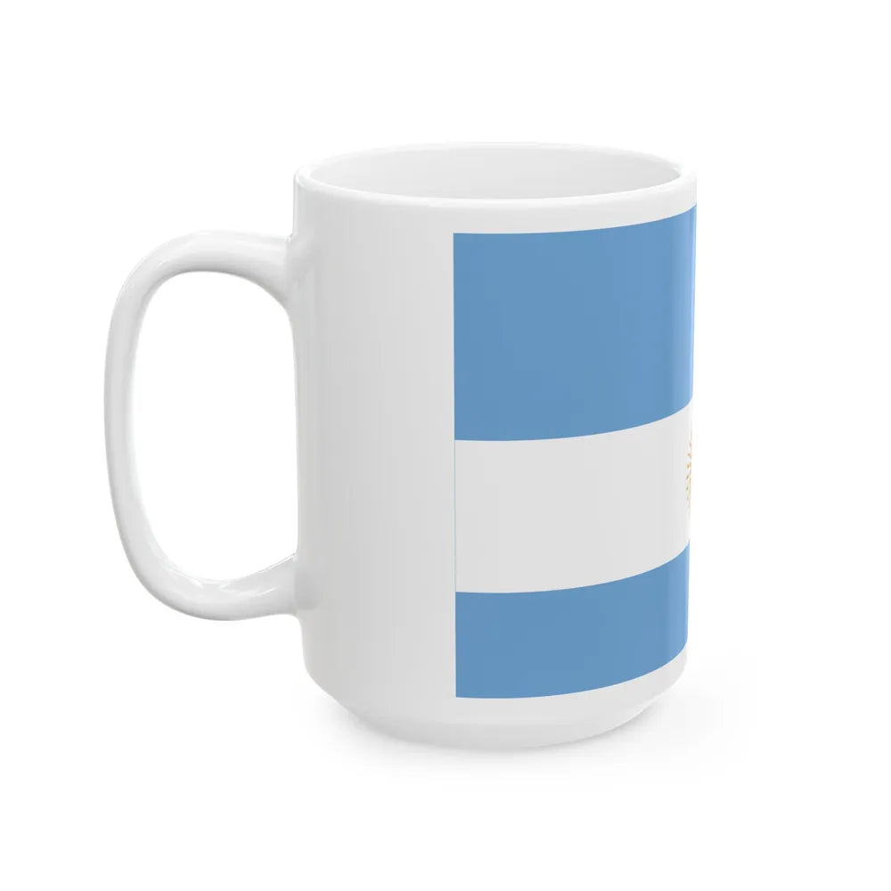 Flag de Marina Argentina 1818 - White Coffee Mug-Go Mug Yourself