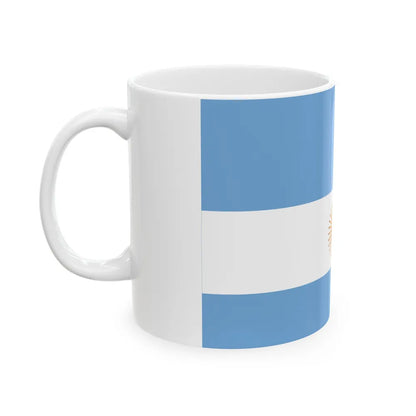 Flag de Marina Argentina 1818 - White Coffee Mug-Go Mug Yourself