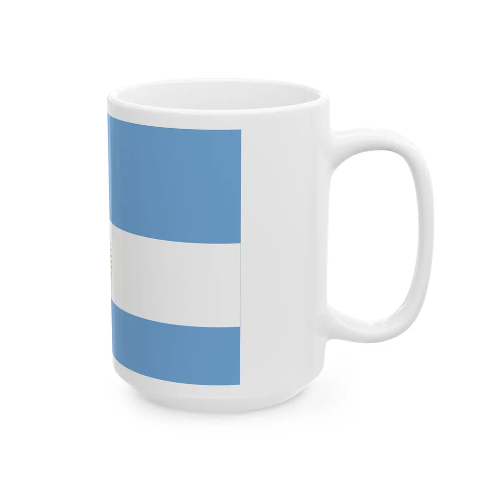 Flag de Marina Argentina 1818 - White Coffee Mug-Go Mug Yourself