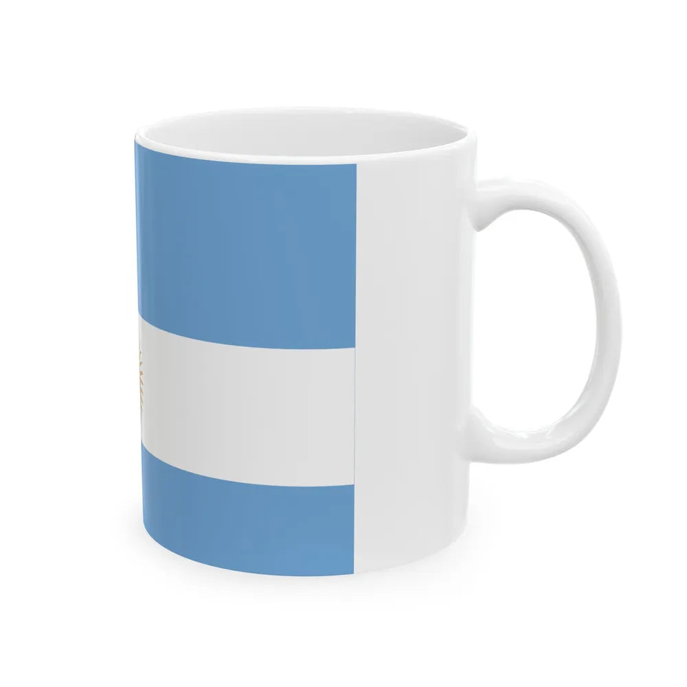 Flag de Marina Argentina 1818 - White Coffee Mug-Go Mug Yourself