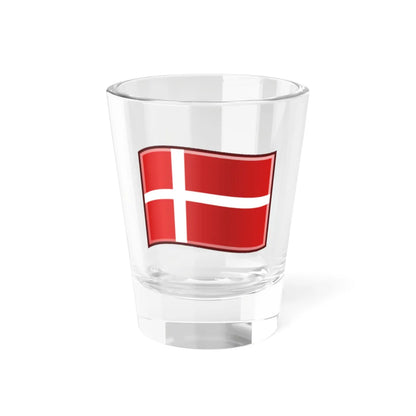 Flag-dk (Denmark) Shot Glass 1.5oz 1.5oz - Go Mug Yourself
