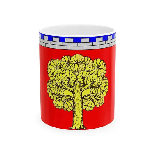 Flag Dubrovka Leningrad oblast (Russia) White Coffee Mug 11oz - Go Mug Yourself