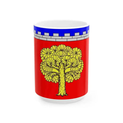 Flag Dubrovka Leningrad oblast (Russia) White Coffee Mug 15oz - Go Mug Yourself