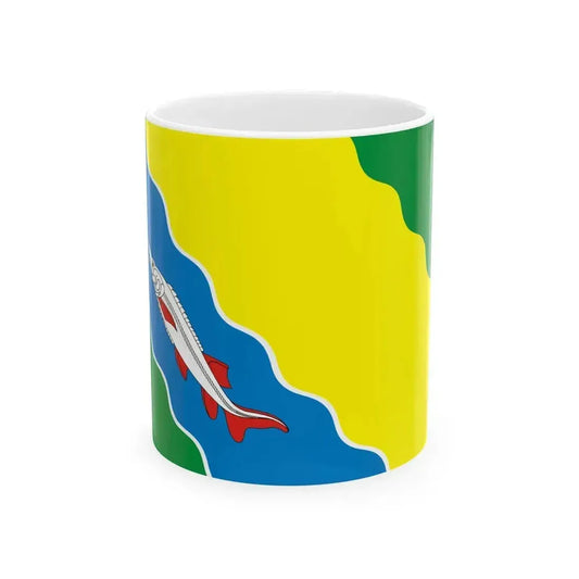 Flag Eisky raion (Russia) White Coffee Mug 11oz - Go Mug Yourself