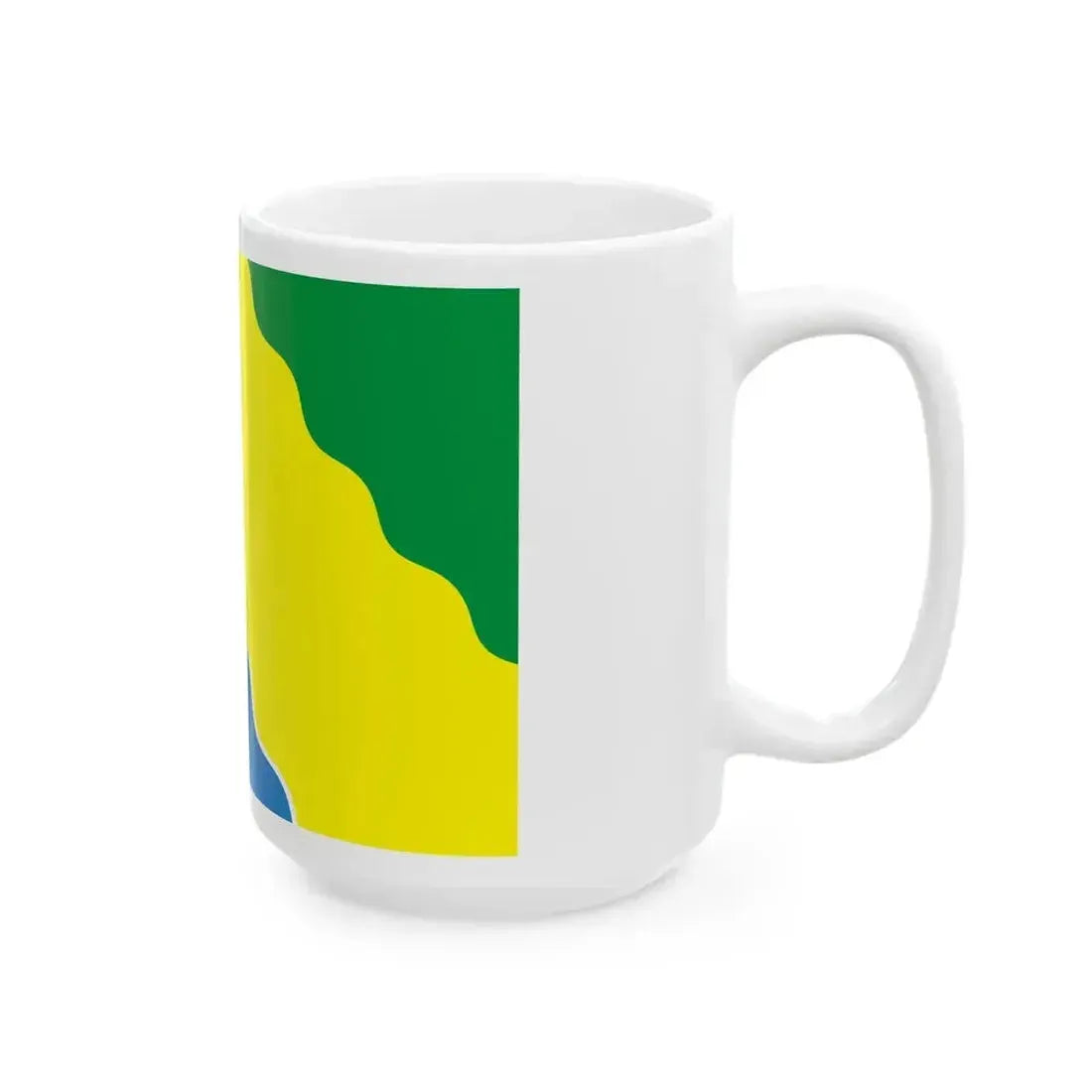 Flag Eisky raion (Russia) White Coffee Mug - Go Mug Yourself