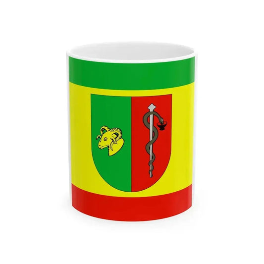 Flag Eupatoria (Russia) White Coffee Mug 11oz - Go Mug Yourself