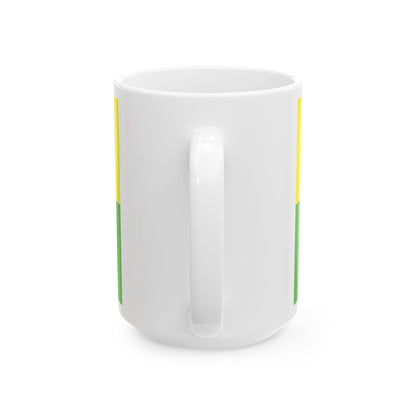 FLAG-Fejer-megye (Hungary) White Coffee Mug-Go Mug Yourself