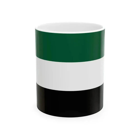 Flag flown in Panjshir 2019 (Afghanistan) White Coffee Mug 11oz - Go Mug Yourself
