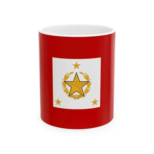 Flag for the Chief of the General Staff Guatemala (Guatemala) White Coffee Mug 11oz - Go Mug Yourself