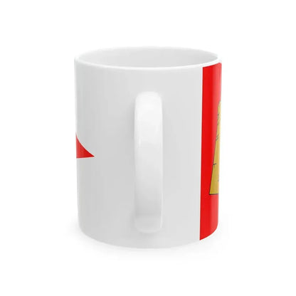 Flag for the Commander of the Armed Forces of Malta (Malta) White Coffee Mug - Go Mug Yourself