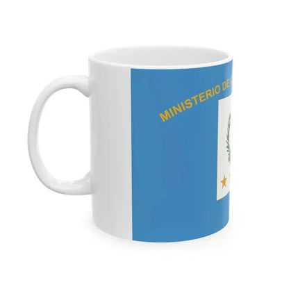 Flag for the Minister of Defence Guatemala (Guatemala) White Coffee Mug - Go Mug Yourself