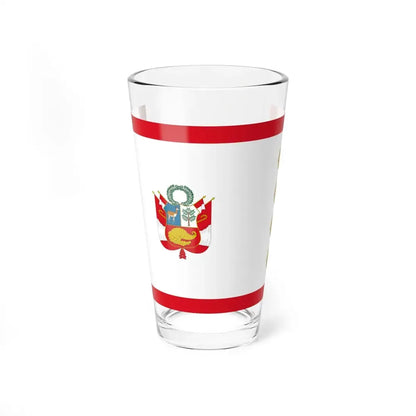 Flag for the Minister of Defense Peru (Peru) Pint Glass 16oz 16oz - Go Mug Yourself
