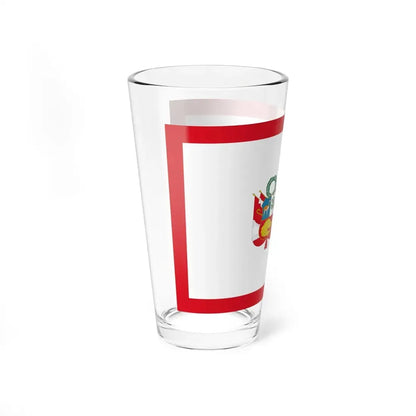Flag for the Minister of Defense Peru (Peru) Pint Glass 16oz - Go Mug Yourself