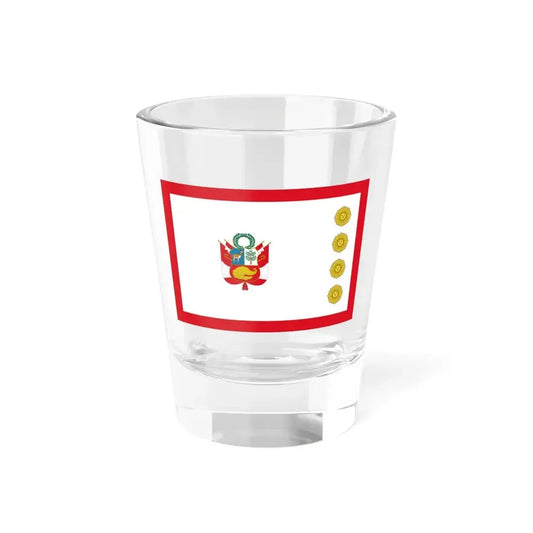 Flag for the Minister of Defense Peru (Peru) Shot Glass 1.5oz 1.5oz - Go Mug Yourself