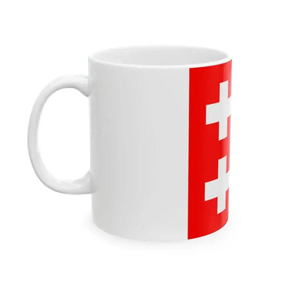 Flag from the Kosaca COA crest (Bosnia and Herzegovina) White Coffee Mug - Go Mug Yourself