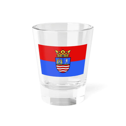 FLAG-Gyor-Moson-Sopron-megye (Hungary) Shot Glass 1.5oz 1.5oz - Go Mug Yourself