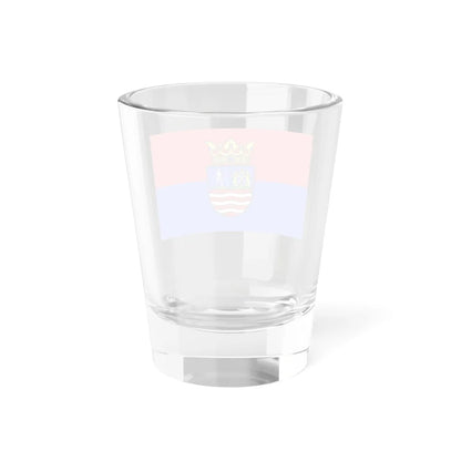 FLAG-Gyor-Moson-Sopron-megye (Hungary) Shot Glass 1.5oz - Go Mug Yourself