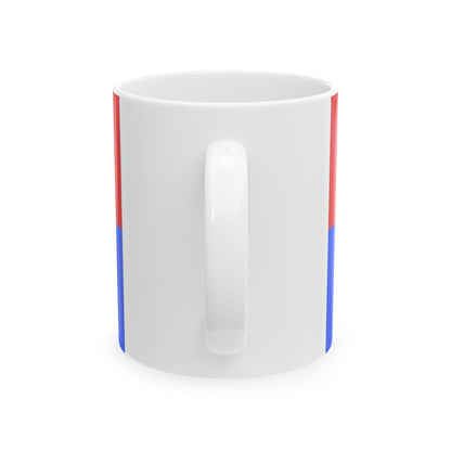 FLAG-Gyor-Moson-Sopron-megye (Hungary) White Coffee Mug-Go Mug Yourself
