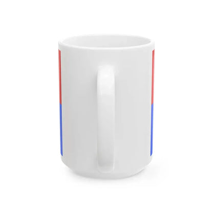 FLAG-Gyor-Moson-Sopron-megye (Hungary) White Coffee Mug - Go Mug Yourself