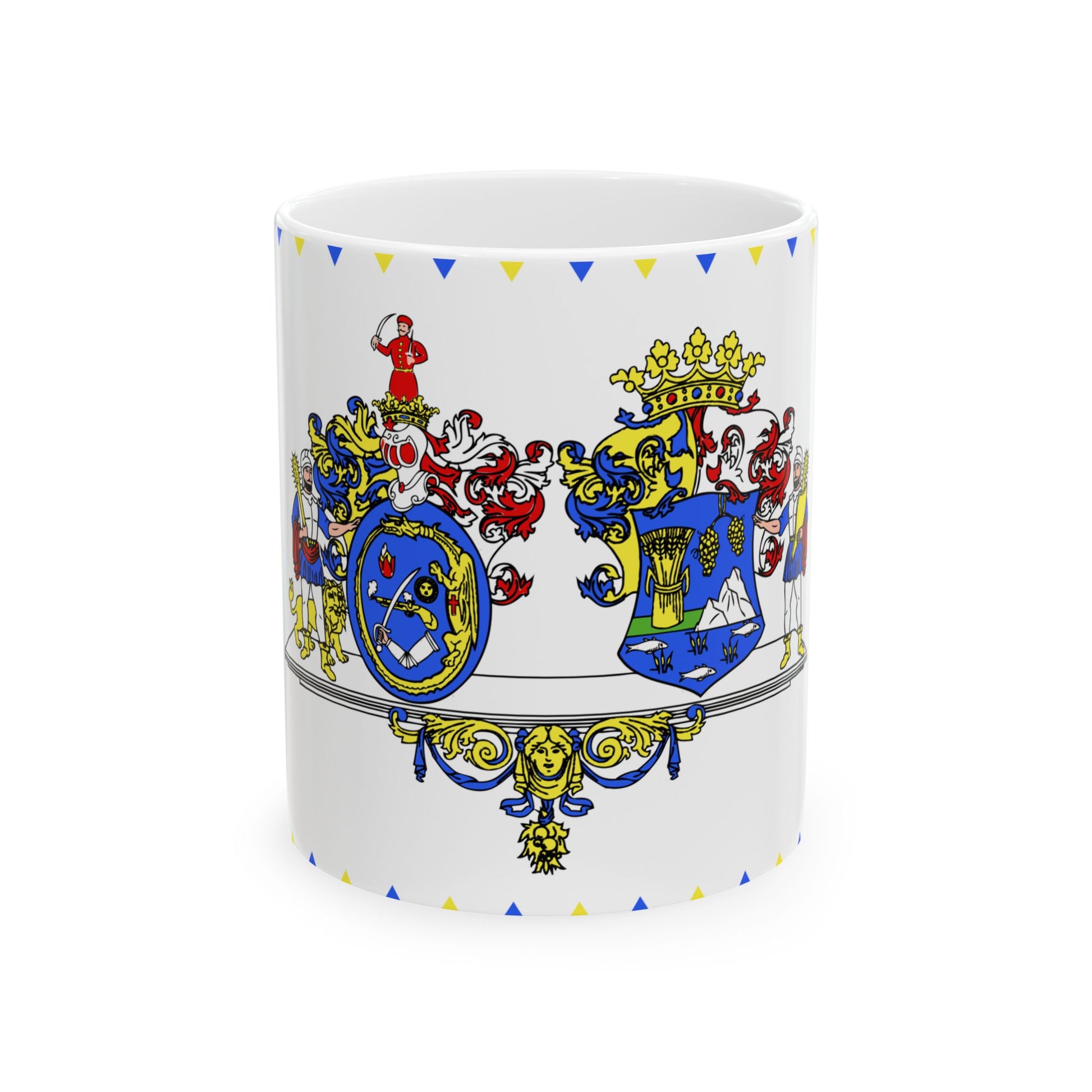 FLAG-Hajdu-Bihar-megye (Hungary) White Coffee Mug-11oz-Go Mug Yourself