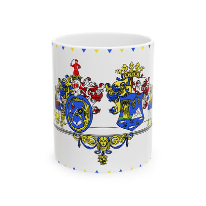 FLAG-Hajdu-Bihar-megye (Hungary) White Coffee Mug-11oz-Go Mug Yourself