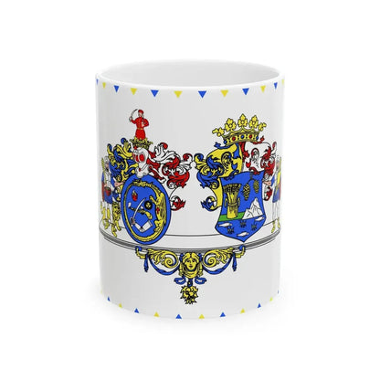 FLAG-Hajdu-Bihar-megye (Hungary) White Coffee Mug 11oz - Go Mug Yourself
