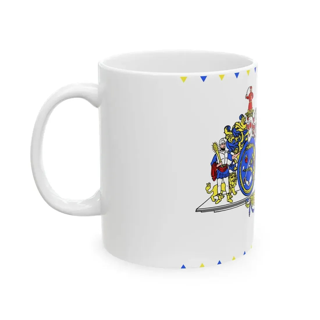 FLAG-Hajdu-Bihar-megye (Hungary) White Coffee Mug - Go Mug Yourself