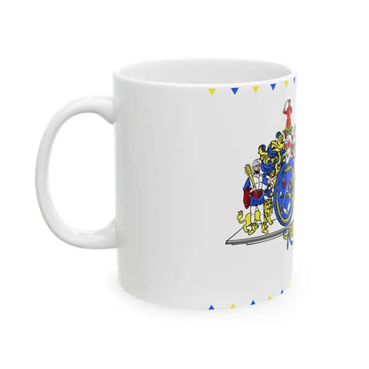 FLAG-Hajdu-Bihar-megye (Hungary) White Coffee Mug - Go Mug Yourself