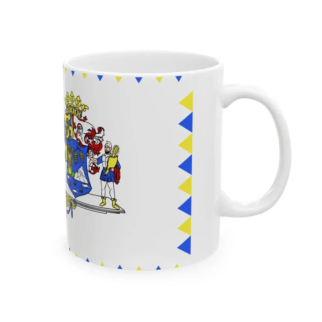 FLAG-Hajdu-Bihar-megye (Hungary) White Coffee Mug - Go Mug Yourself
