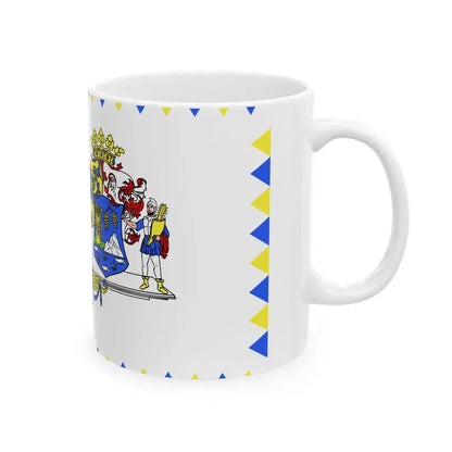 FLAG-Hajdu-Bihar-megye (Hungary) White Coffee Mug - Go Mug Yourself