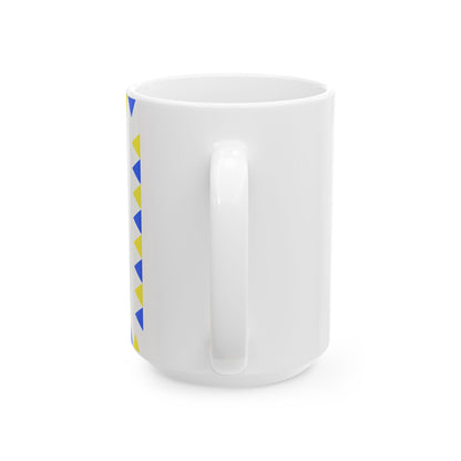 FLAG-Hajdu-Bihar-megye (Hungary) White Coffee Mug-Go Mug Yourself