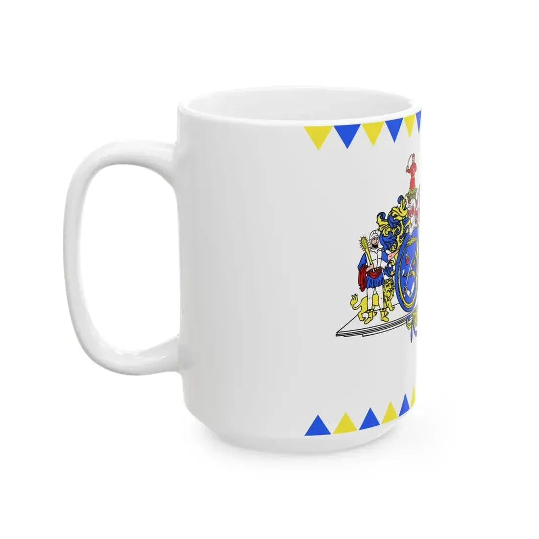 FLAG-Hajdu-Bihar-megye (Hungary) White Coffee Mug - Go Mug Yourself