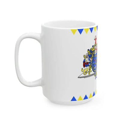 FLAG-Hajdu-Bihar-megye (Hungary) White Coffee Mug - Go Mug Yourself