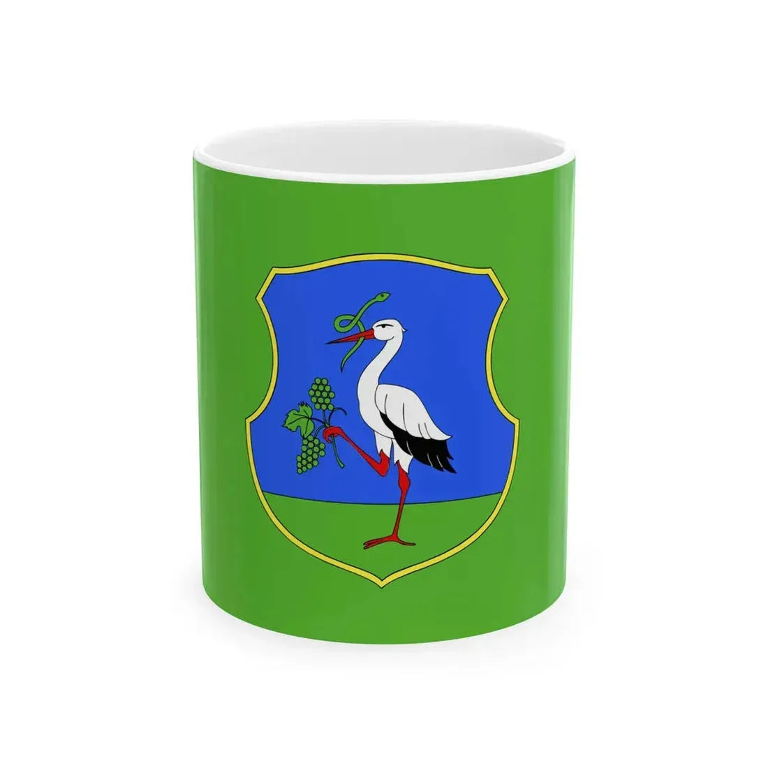 FLAG-Heves-megye (Hungary) White Coffee Mug 11oz - Go Mug Yourself