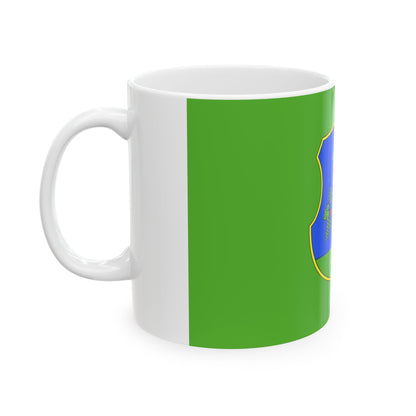 FLAG-Heves-megye (Hungary) White Coffee Mug-Go Mug Yourself